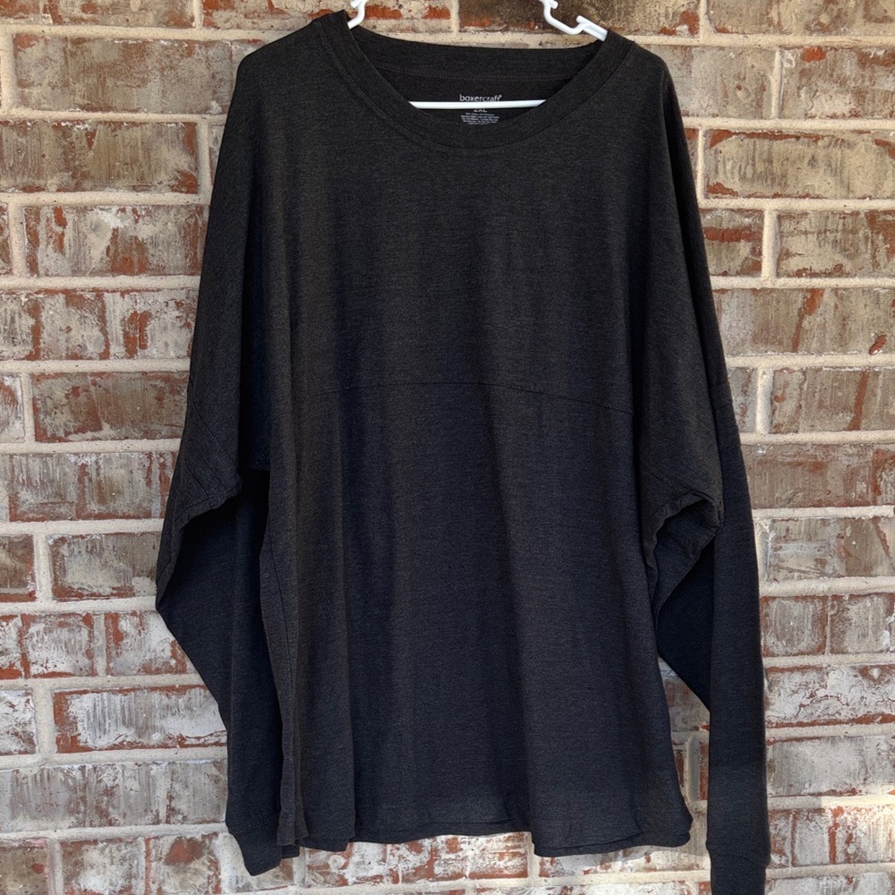 Boxercraft Charcoal Cuddle Boxy‎ Crew Top